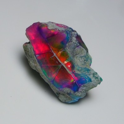 Opale Noire Et Multicolore D'Éthiopie - 1,61 Carat - Naturelle P359.129t