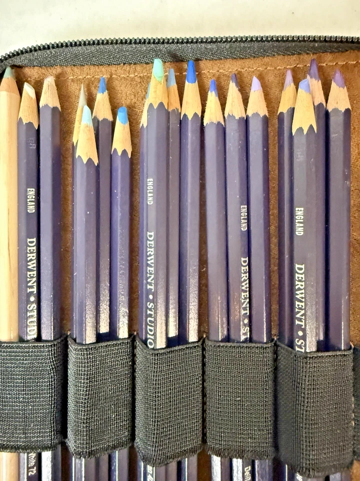 Derwent Studio Color Pencils Set of 72 in Speedball Zippered Case--LIGHTLY USED - Image 3 of 4