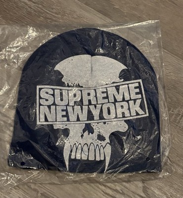 Supreme x BOUNTY HUNTER FW23 Knit Cap Acrylic Blue Solid Color