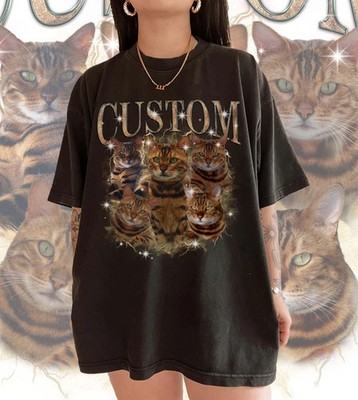 Retro Custom Bootleg Rap Tee Shirt Vintage Cat Lover 9