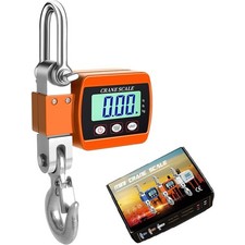 Digitale Kranwaage, 500KG 1100lbs Elektronische Hängewaage, Industrie Hängend...