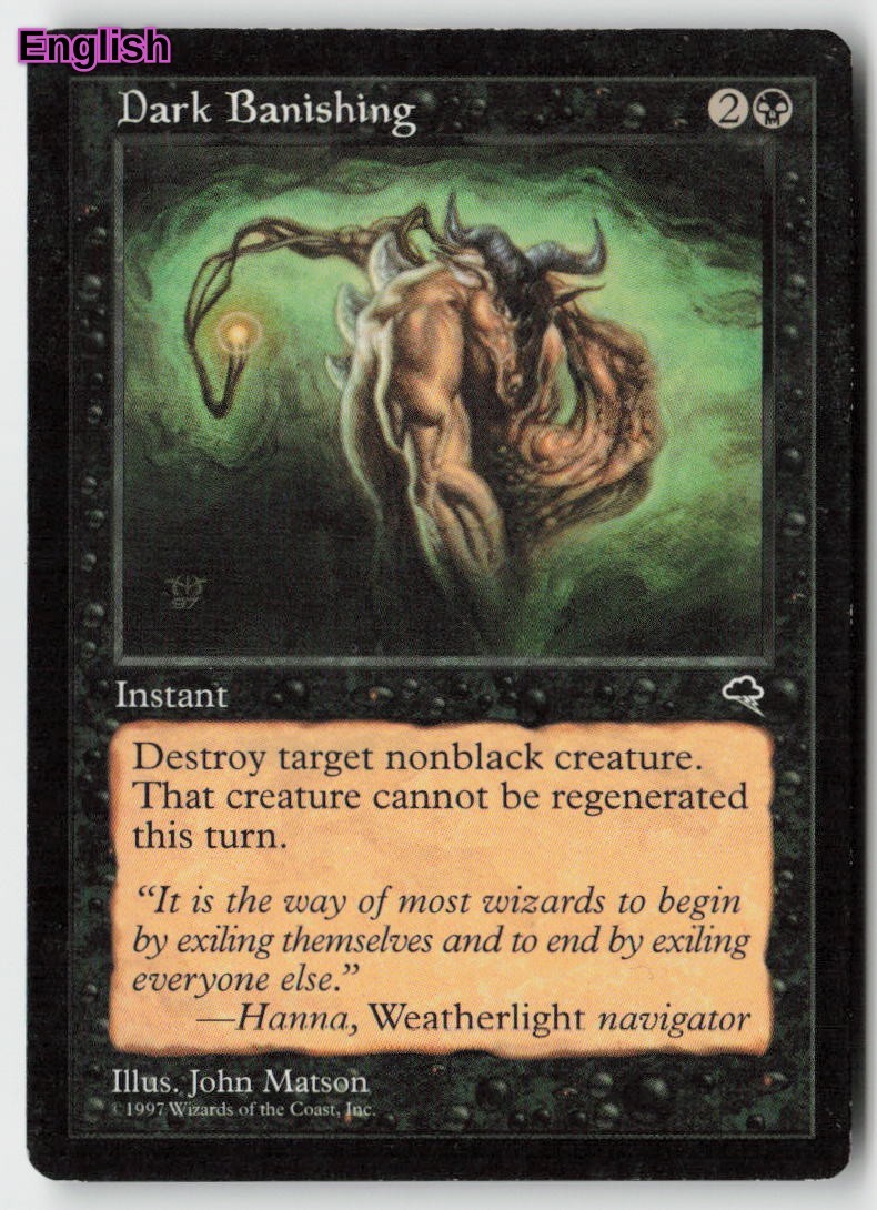 MTG Dark Banishing [TMP - 117] MP