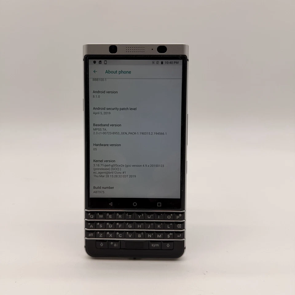 BlackBerry KEYone BBB100-1 32GB Silver/Black – Unlocked – Excellent Condition - Image 4 of 4