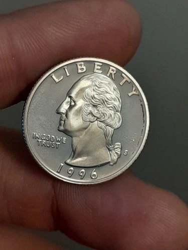 1996- S Proof 90% Silver Washington Quarter