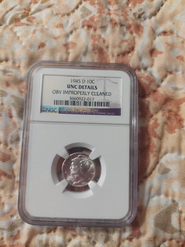 1945-D Mercury Dime NGC GRADE