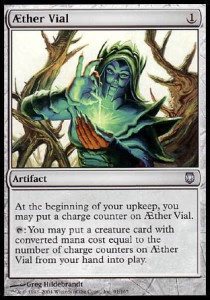 Magic/MTG Aether Vial DST-91 Uncommon Englisch Light Played Foil