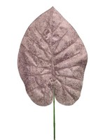 Artplants Samt Philodendron Scandens Blatt Aoshen, Weinrot, 70 Cm