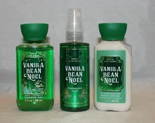 Bath & Body Works Vanilla Bean Noel Body Lotion, Shower Gel & Mist