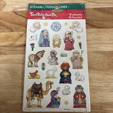 Vintage American Greetings Christmas Nativity Scene Stickers