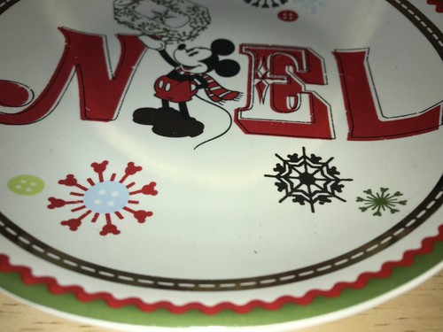 "Plato de 6,5" Disney Store vacaciones de Navidad de Mickey y Minnie Mouse ""NOEL" - Imagen 4 de 12