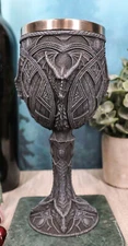 Celtic Gothic Knotwork Arachnid Spider Dragon Wine Goblet CHalice