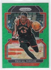 2021-2022 Panini Prizm Green Wave Pascal Siakam #174