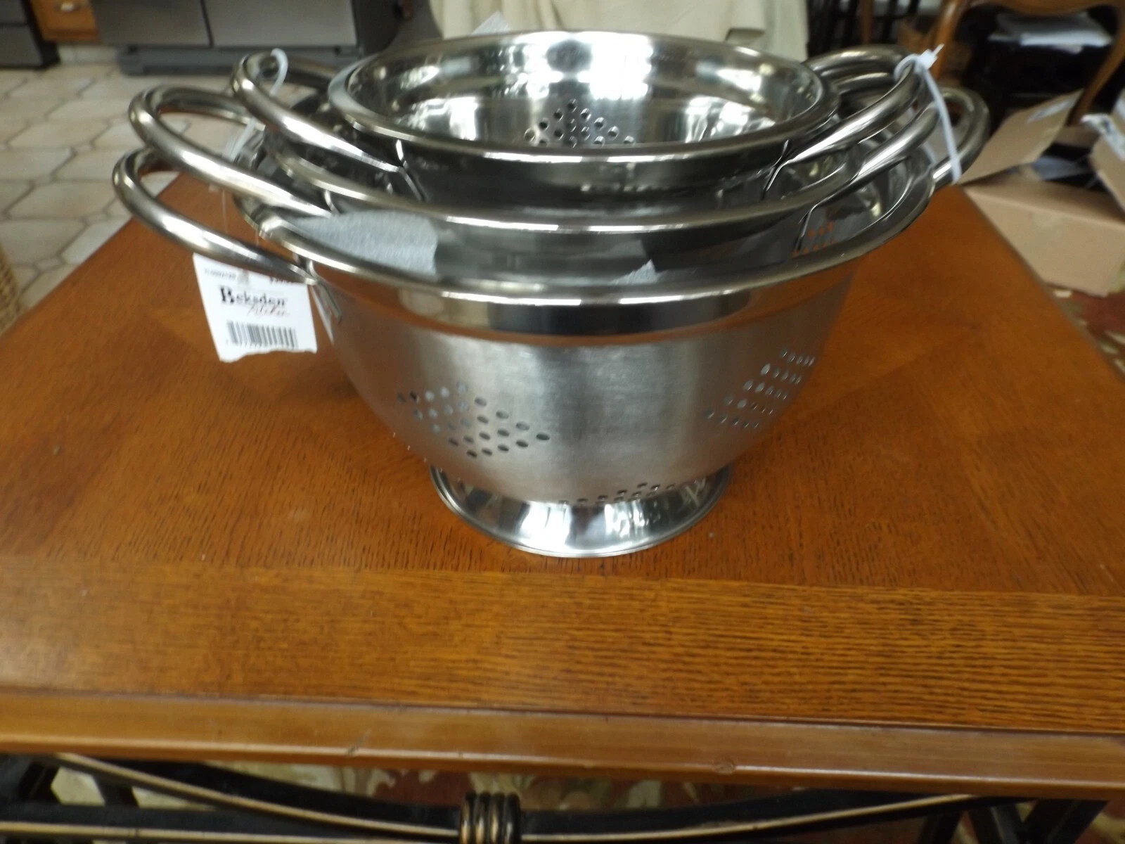 Colander Set Of 3 by Beksden Kitchen new w/tag Strainer With Handle