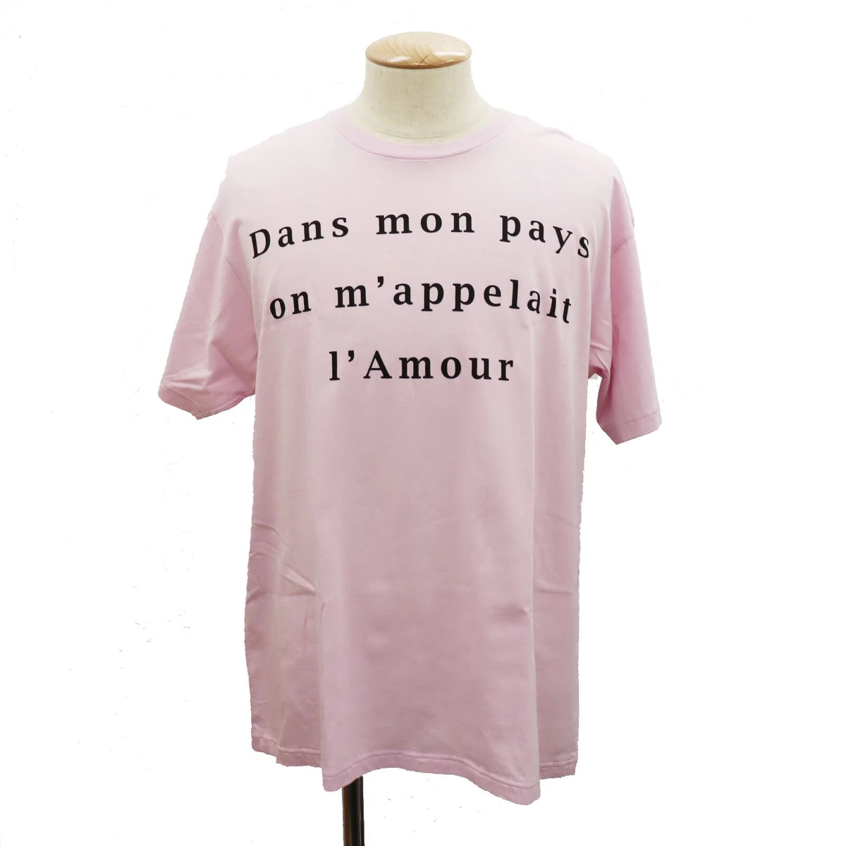 GUCCI Logos Short Sleeve Used Tops T-shirt Size XS Pink Cotton Italy #AH524 S