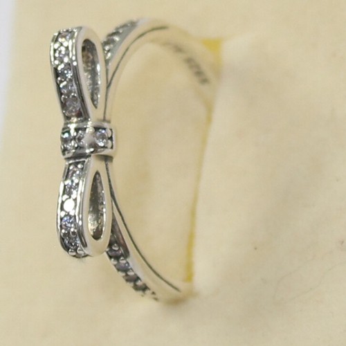 Neu Original Pandora Ring Funkelnde Schleife 190906CZ Mehrere Größen mit Klappbox - Bild 2 von 4