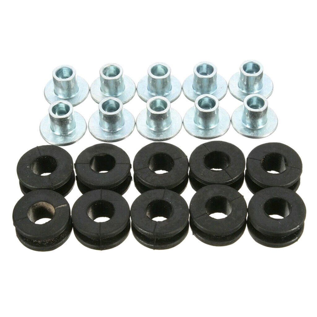 【h.ANARCHY】ダメージ加工タンクトップ　安全ピン 10pcs Motorcycle Gas Fuel Tank Rubber Grommets Bolt Bushing Kit