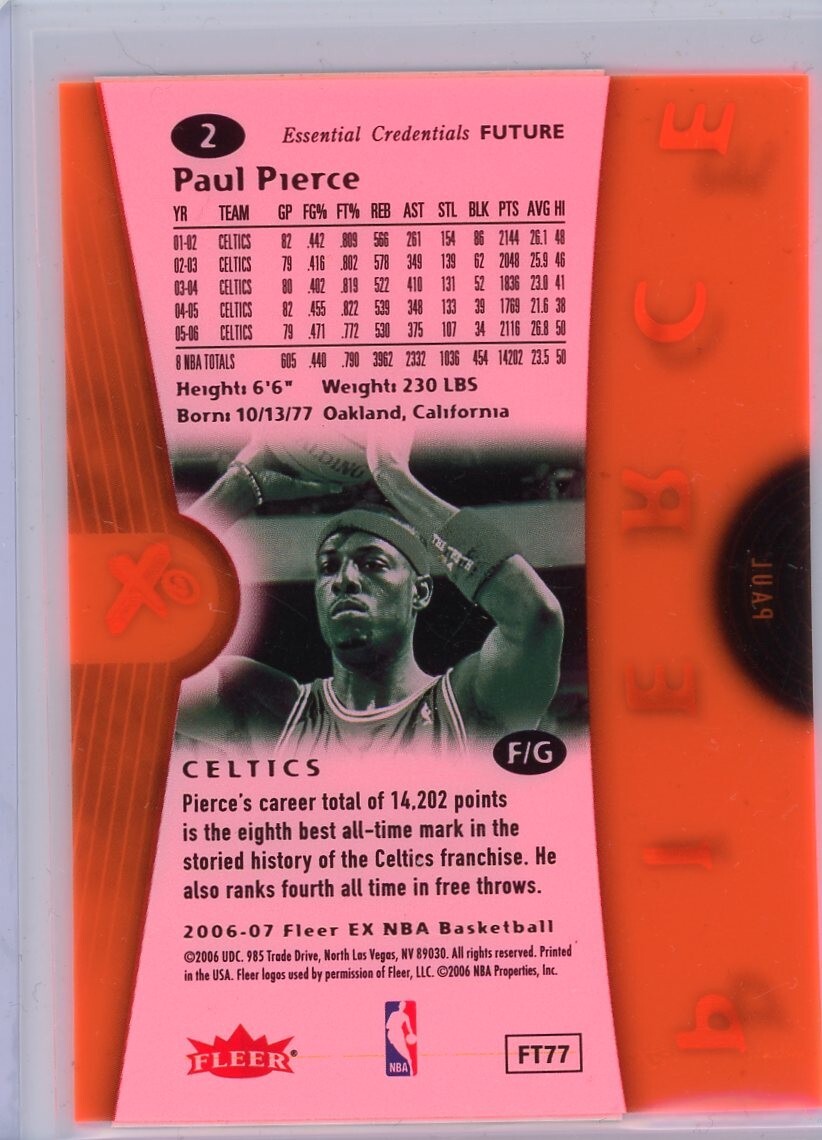 2006-07 Fleer E-X Basketball Essential Credentials Future #2 Paul 