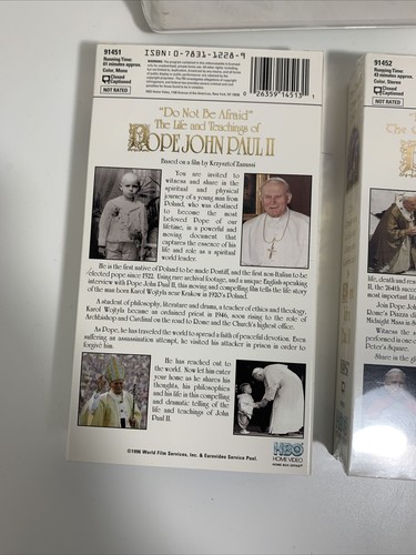 Pope John Paul II Life And Teachings Of The Christmas And Easter Liturgies VHS - Imagen 6 de 12