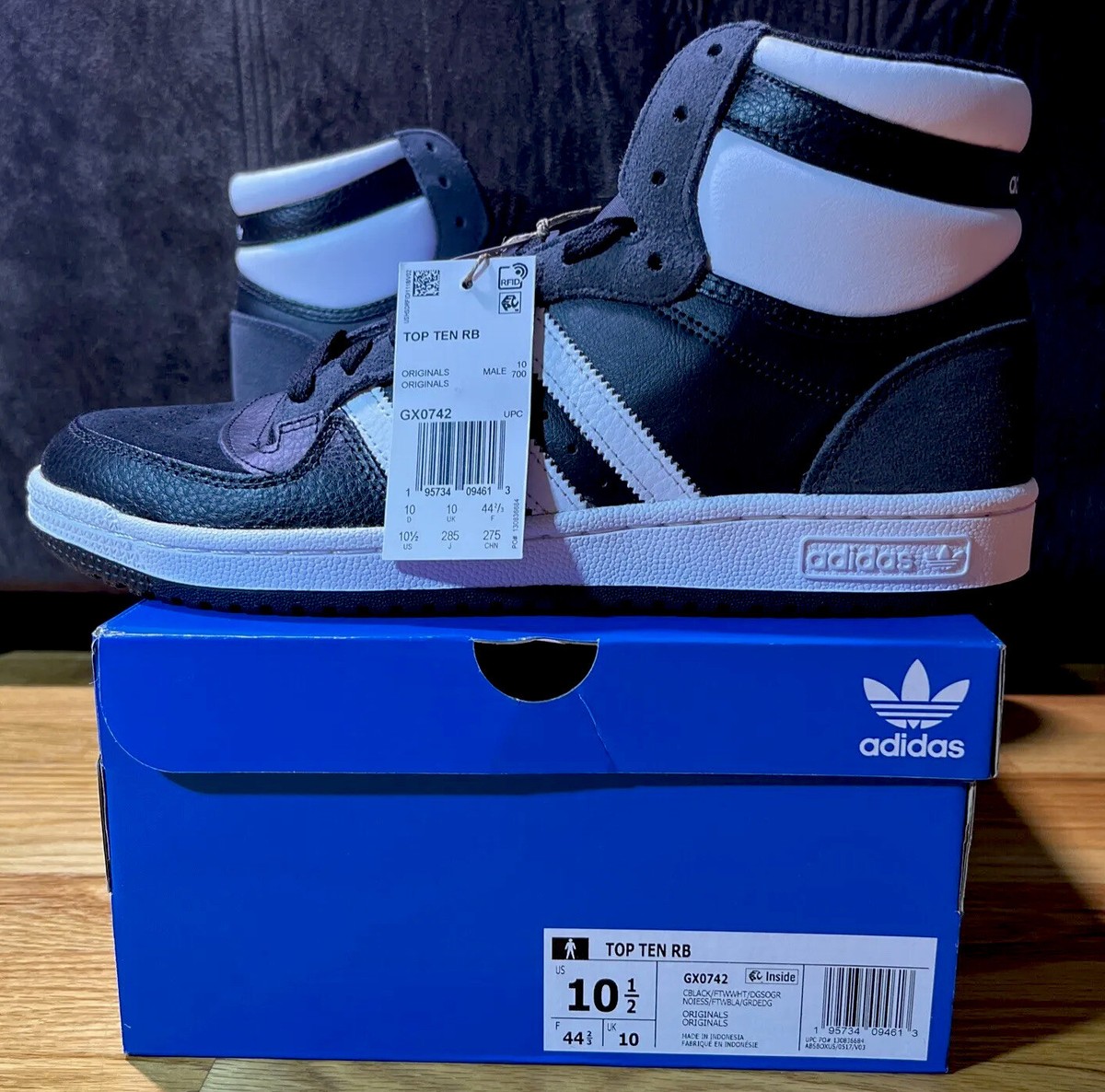 Size 10.5 - adidas Top Ten RB Black White for sale online | eBay Size 10.5 - adidas Top Ten RB Black White for sale online | eBay