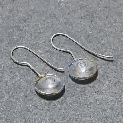 Boucles D'oreilles Clips En Argent 925 Avec Saphirs Et Topazes – Neuf Avec étiquettes