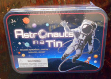 Astronauts In A Tin space toy shuttle rocket satellites Rare Find