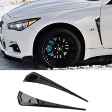 Black Soft Front Side Fender Air Vent Cover T...