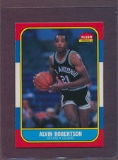 1986 Fleer Alvin Robertson #92 San Antonio Spurs ULTRA HIGH GRADE DEAD CENTERED