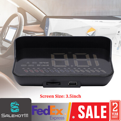 Digital Car GPS HUD Universal Head Up Display LED HD Speedometer Overspeed Alarm