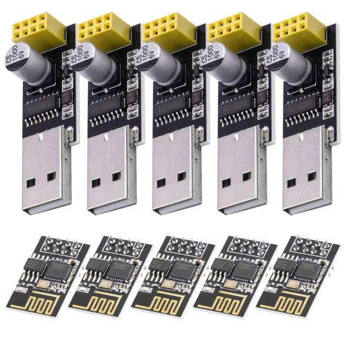 Módulo transceptor inalámbrico ESP8266 ESP-01S WLAN WiFi adaptador USB módulo Arduino - Imagen 10 de 10