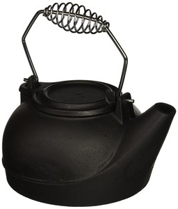 2 5qt Black Vintage Wood Stove Cast Iron Kettle Humidifier Pot