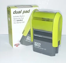 Cosco P20 Gemini Dual Pad Self-Inking Printer 32493  Brand New