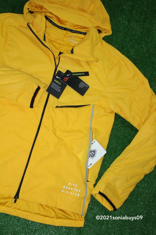 Nike Men's Running Division Dynamic Vent Jacket, CU7889-743, Yellow, Size S - Image 3 of 4