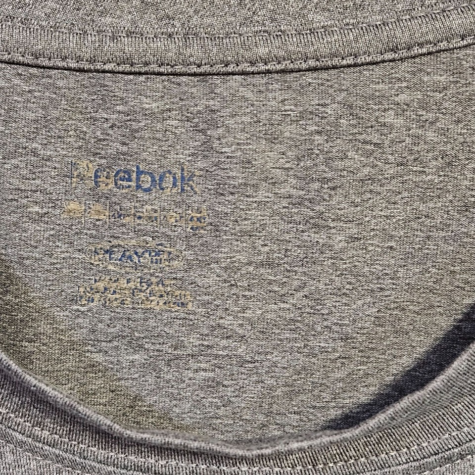 Reebok Mens Gray ShortSleeve TShirt Relaxed Fit Size 5XL eBay
