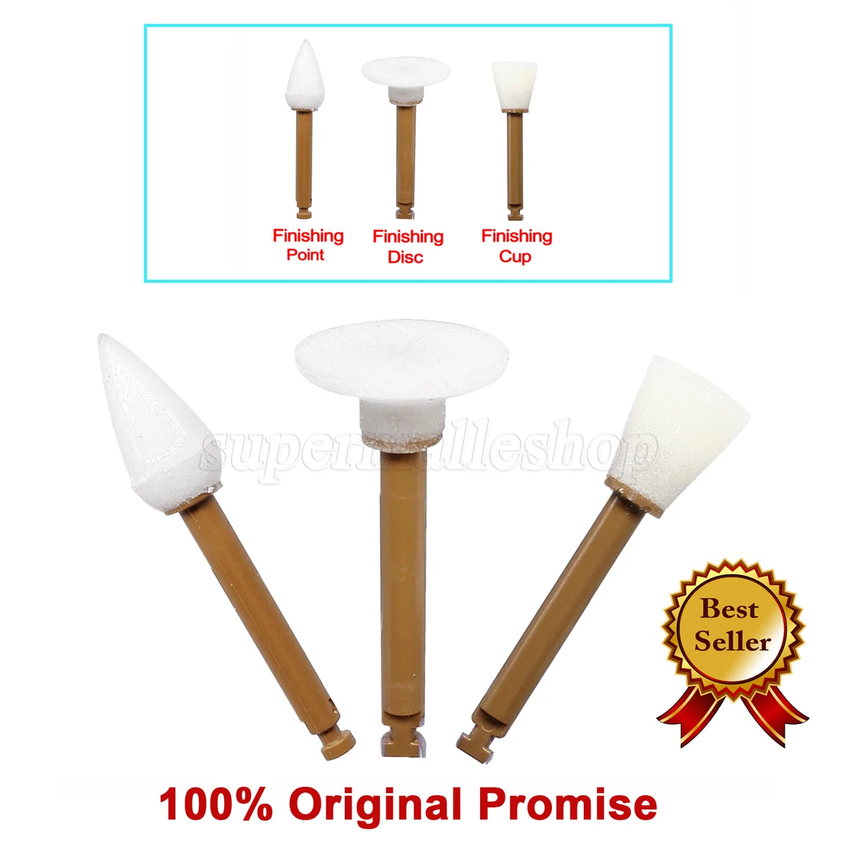 Kit De 40 Disques De Polissage Composite Dentaire + Mandrin – Finition Lisse Et Brillante