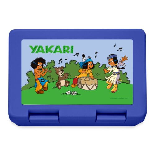 Yakari, kleiner Dachs und Regenbogen musizieren Brotdose Lunchbox - Bild 1 von 4