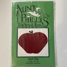 Aunt Philly's APPLE RUG toothbrush rag rug pattern AP115 ~ Last One!