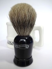 COL. CONK - 925 PURE BADGER SHAVING BRUSH Faux Ebony Handle