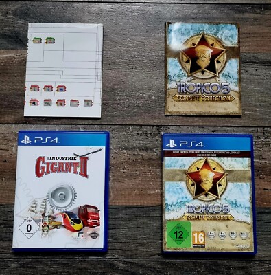 Industrie Gigant II 2 + Tropico 5 Limited Special Complete Edition PS4 Set