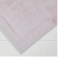 JOHN LEWIS SOFT & LONG LASTING 100% COTTON BATH MAT 50 X 80CM IN PALE PINK