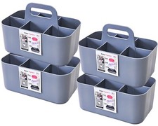 Enjoy Organizer  4 Pack Shower Caddy Plastic 6 Compartment Caddy Made In USA