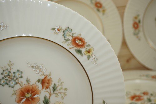 Lenox Temple Blossom (6) Dinner Plates, 10 7/8" - Picture 9 of 11