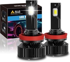 Alla Lighting 6v18v 9000lm Led Headlight Bulbs Dimmable For Drl 9005h119006