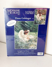 Angel with Flowers in the Garden Cross Stitch Kit SEALED 9 x 12
