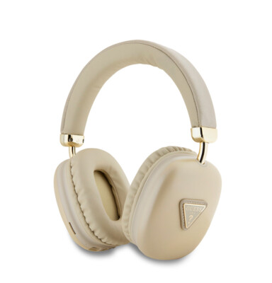 Guess Bluetooth 5.3 Wireless Headset On-Ear Triangle Logo Gold