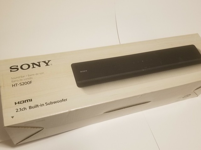 New Sony HT-S200F 2.1ch 80w Sound Bar w/ Bluetooth w/ Subwoofer HTS200F HDTV | eBay