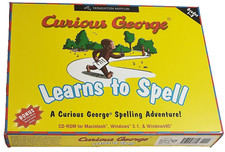 Curious George Learns to Spell CD-ROM PC Game, Board G.  User's Guide Win98 MAC
