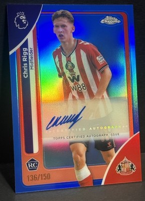 2026 Topps Chrome Premier League Sunderland RC Chris Rigg Auto