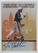 2012 Leaf Valiant Orange /99 Jesmuel Valentin #VA-JV1 Auto 0s3