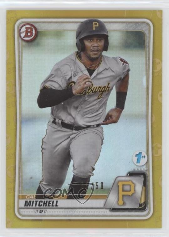 2020 Bowman 1st Edition Gold Foil /50 Cal Mitchell #BFE-43 0mg5