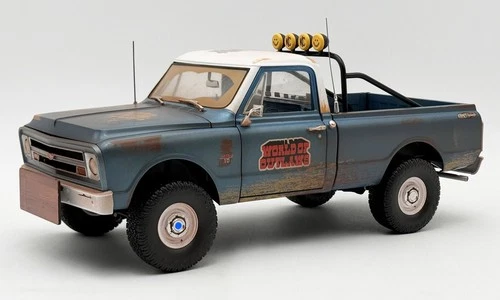 1967 CHEVY K-10  PUSH TRUCK WORLD OF OUTLAWS RACING RUSTED 1:18 ACME A1807223